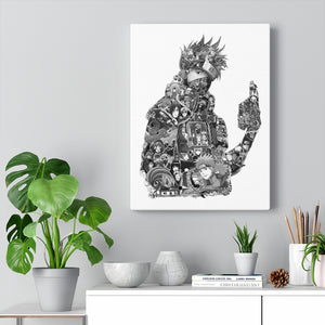KAKASHI BLACK & WHITE CANVAS KAKASHI BLACK & WHITE CANVAS