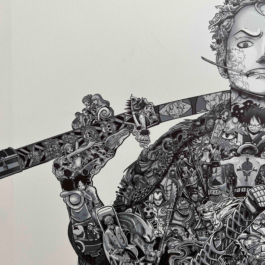 ZORO BLACK & WHITE CANVAS ZORO BLACK & WHITE CANVAS