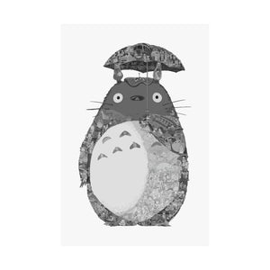 TOTORO BLACK & WHITE POSTER TOTORO BLACK & WHITE POSTER