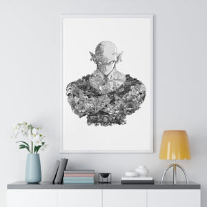 PICCOLO BLACK & WHITE FRAMED POSTER PICCOLO BLACK & WHITE FRAMED POSTER