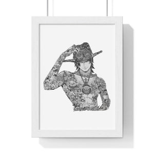 ACE BLACK & WHITE FRAMED POSTER ACE BLACK & WHITE FRAMED POSTER