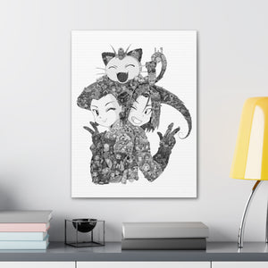 TEAM ROCKET BLACK & WHITE CANVAS TEAM ROCKET BLACK & WHITE CANVAS