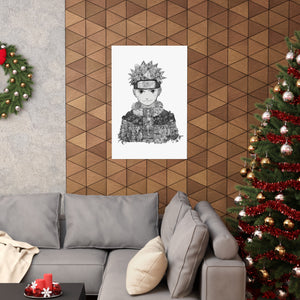 KID NARUTO BLACK & WHITE POSTER KID NARUTO BLACK & WHITE POSTER