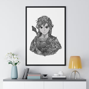 LINK BLACK & WHITE FRAMED POSTER LINK BLACK & WHITE FRAMED POSTER