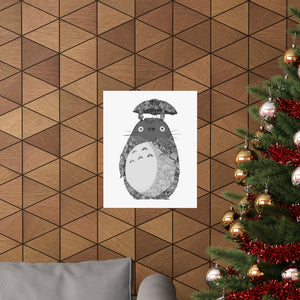 TOTORO BLACK & WHITE POSTER TOTORO BLACK & WHITE POSTER