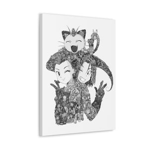 TEAM ROCKET BLACK & WHITE CANVAS TEAM ROCKET BLACK & WHITE CANVAS