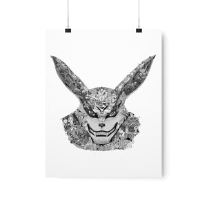 KURAMA BLACK & WHITE POSTER KURAMA BLACK & WHITE POSTER