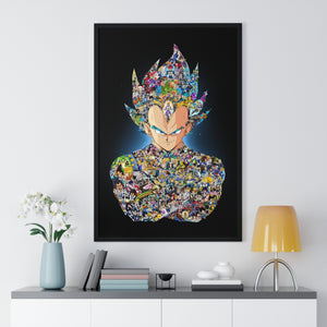 VEGETA WITH STORY COLOR FRAMED POSTER VEGETA WITH STORY COLOR FRAMED POSTER