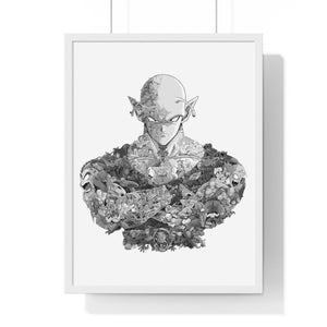 PICCOLO BLACK & WHITE FRAMED POSTER PICCOLO BLACK & WHITE FRAMED POSTER