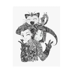 TEAM ROCKET BLACK & WHITE POSTER TEAM ROCKET BLACK & WHITE POSTER