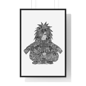 MADARA BLACK & WHITE FRAMED POSTER MADARA BLACK & WHITE FRAMED POSTER