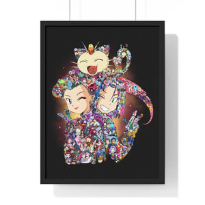 TEAM ROCKET COLOR FRAMED POSTER TEAM ROCKET COLOR FRAMED POSTER