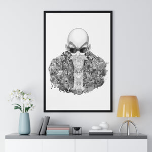 MASTER ROSHI BLACK & WHITE FRAMED POSTER MASTER ROSHI BLACK & WHITE FRAMED POSTER