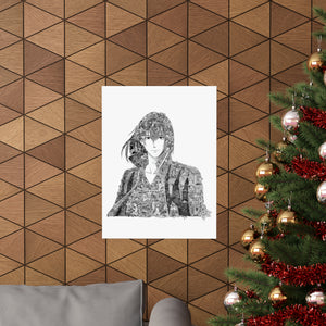 HOWL BLACK & WHITE POSTER HOWL BLACK & WHITE POSTER