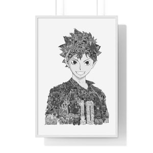 HINATA BLACK & WHITE FRAMED POSTER HINATA BLACK & WHITE FRAMED POSTER