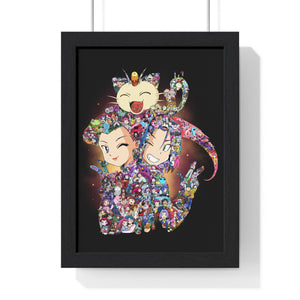 TEAM ROCKET COLOR FRAMED POSTER TEAM ROCKET COLOR FRAMED POSTER