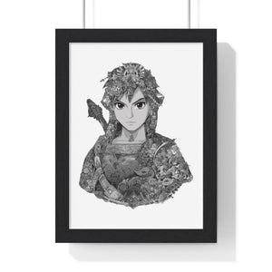 LINK BLACK & WHITE FRAMED POSTER LINK BLACK & WHITE FRAMED POSTER