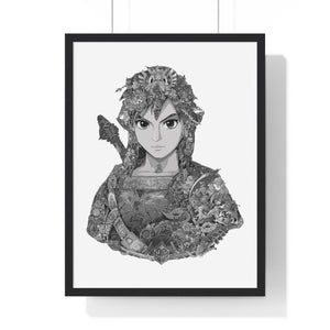 LINK BLACK & WHITE FRAMED POSTER LINK BLACK & WHITE FRAMED POSTER