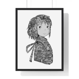 CHIHIRO BLACK & WHITE FRAMED POSTER CHIHIRO BLACK & WHITE FRAMED POSTER