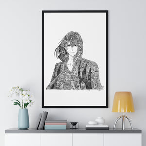 HOWL BLACK & WHITE FRAMED POSTER HOWL BLACK & WHITE FRAMED POSTER