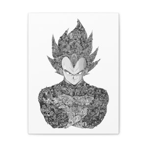 VEGETA (WITH STORY) BLACK & WHITE CANVAS VEGETA (WITH STORY) BLACK & WHITE CANVAS