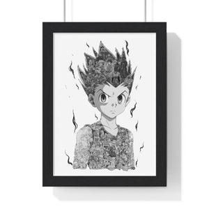 GON BLACK & WHITE FRAMED POSTER GON BLACK & WHITE FRAMED POSTER