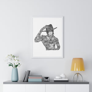 ACE BLACK & WHITE FRAMED POSTER ACE BLACK & WHITE FRAMED POSTER