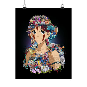 PRINCESS MONONOKE COLOR POSTER PRINCESS MONONOKE COLOR POSTER