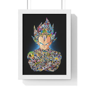 VEGETA WITH STORY COLOR FRAMED POSTER VEGETA WITH STORY COLOR FRAMED POSTER