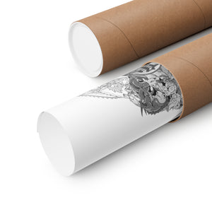 KID GOKU BLACK & WHITE POSTER KID GOKU BLACK & WHITE POSTER