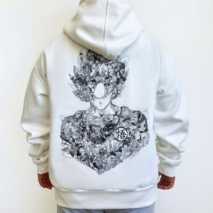 GOKU BLACK & WHITE HOODIE (Ship from Viet Nam) GOKU BLACK & WHITE HOODIE (Ship from Viet Nam)