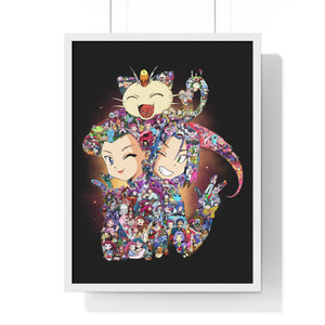 TEAM ROCKET COLOR FRAMED POSTER TEAM ROCKET COLOR FRAMED POSTER