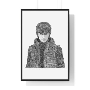 MIGHT GUY BLACK & WHITE FRAMED POSTER MIGHT GUY BLACK & WHITE FRAMED POSTER