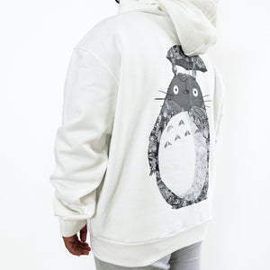 TOTORO BLACK & WHITE HOODIE (Ship from Viet Nam) TOTORO BLACK & WHITE HOODIE (Ship from Viet Nam)
