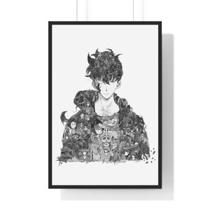 SUNG JINWOO BLACK & WHITE FRAMED POSTER SUNG JINWOO BLACK & WHITE FRAMED POSTER