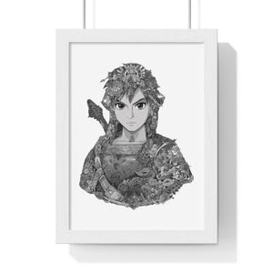 LINK BLACK & WHITE FRAMED POSTER LINK BLACK & WHITE FRAMED POSTER