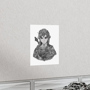 LINK BLACK & WHITE POSTER LINK BLACK & WHITE POSTER