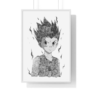 GON BLACK & WHITE FRAMED POSTER GON BLACK & WHITE FRAMED POSTER