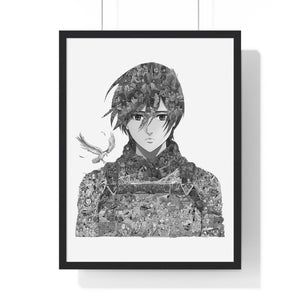 MIKASA BLACK & WHITE FRAMED POSTER MIKASA BLACK & WHITE FRAMED POSTER