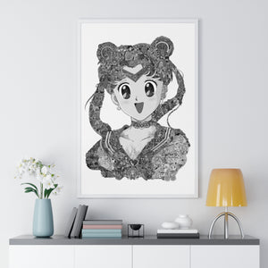 USAGI BLACK & WHITE FRAMED POSTER USAGI BLACK & WHITE FRAMED POSTER