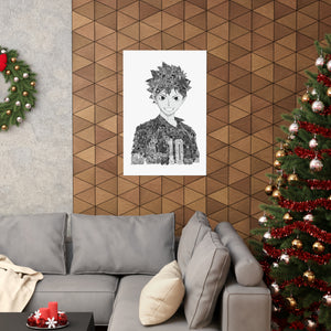 HINATA BLACK & WHITE POSTER HINATA BLACK & WHITE POSTER