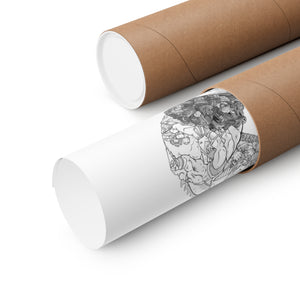 KID GOKU BLACK & WHITE POSTER KID GOKU BLACK & WHITE POSTER