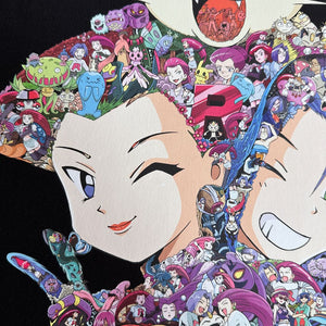 TEAM ROCKET COLOR PREMIUM T-SHIRT (Art on back - Ship from Viet Nam) TEAM ROCKET COLOR PREMIUM T-SHIRT (Art on back - Ship from Viet Nam)