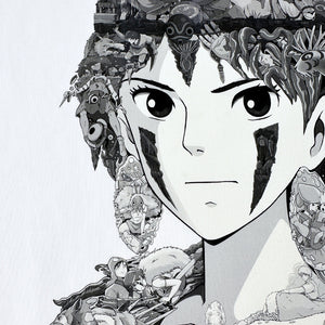 PRINCESS MONONOKE PREMIUM T-SHIRT (Art on back - Ship from Viet Nam) PRINCESS MONONOKE PREMIUM T-SHIRT (Art on back - Ship from Viet Nam)