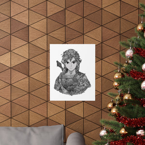 LINK BLACK & WHITE POSTER LINK BLACK & WHITE POSTER