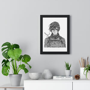 MIKASA BLACK & WHITE FRAMED POSTER MIKASA BLACK & WHITE FRAMED POSTER