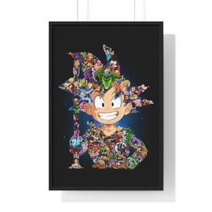 KID GOKU COLOR FRAMED POSTER KID GOKU COLOR FRAMED POSTER