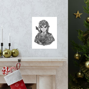 LINK BLACK & WHITE POSTER LINK BLACK & WHITE POSTER