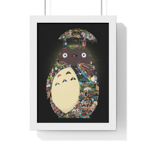TOTORO COLOR FRAMED POSTER TOTORO COLOR FRAMED POSTER