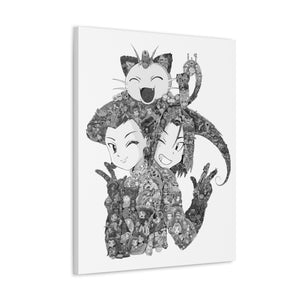 TEAM ROCKET BLACK & WHITE CANVAS TEAM ROCKET BLACK & WHITE CANVAS